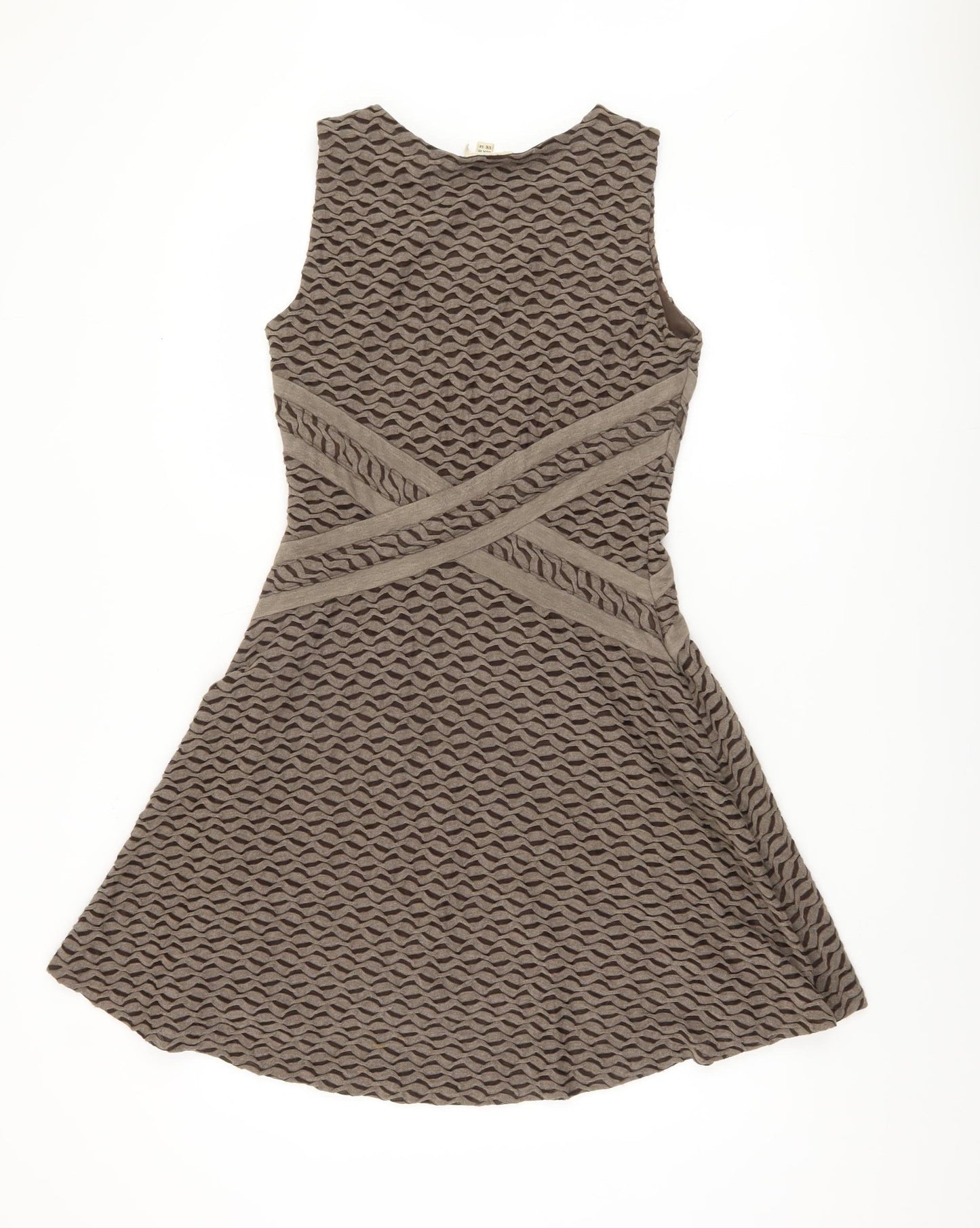 ECI New York Brown Women's Sleeveless A-Line Dress Size 14