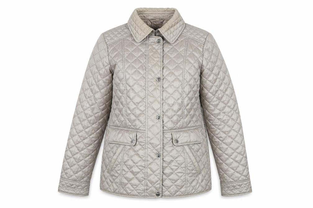 Womens UK Size 14 Gil Bret Beige Quilted Coat