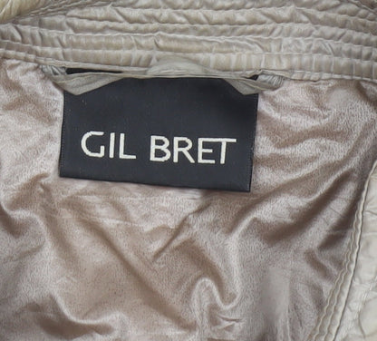 Womens UK Size 14 Gil Bret Beige Quilted Coat