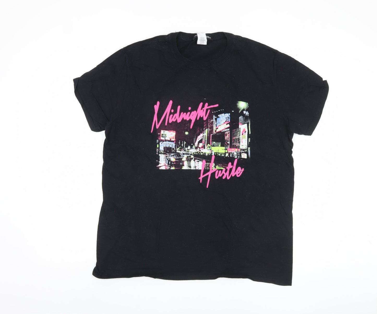 Capsule Men's Black City Theme Graphic T-Shirt L