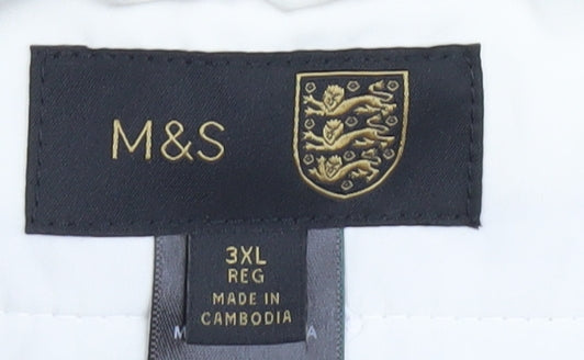 Marks and Spencer Men's Beige Cropped Trousers 3XL