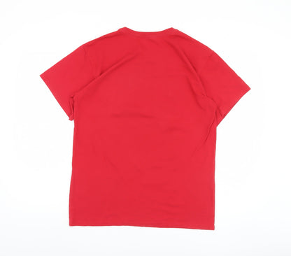 Mens UK Size M Disney Red  T-Shirt