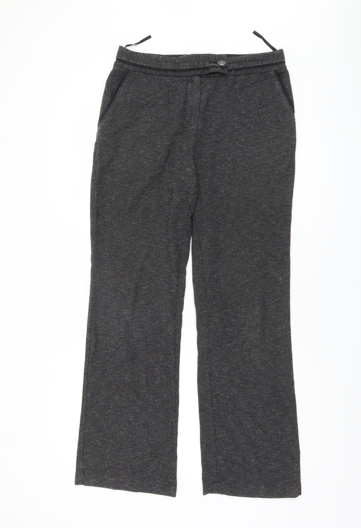 Womens UK Size 10 Marks and Spencer Regular Fit  Grey Trousers
