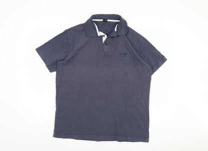 Cotton Traders Men's Blue Polo Shirt M