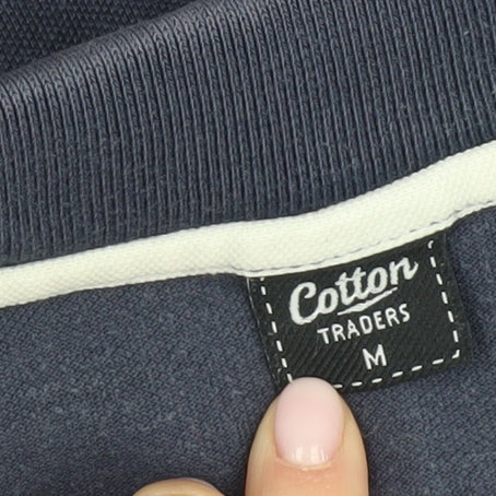 Cotton Traders Men's Blue Polo Shirt M