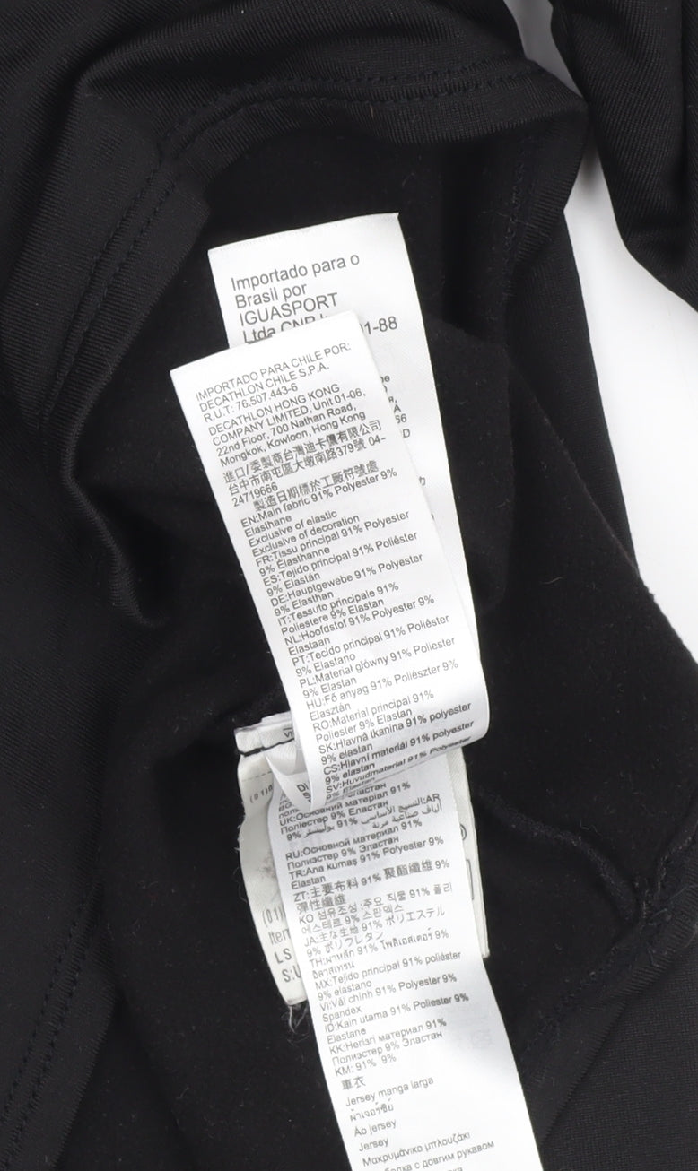 Decathlon Women's Black Pullover Athletic Top Size 10