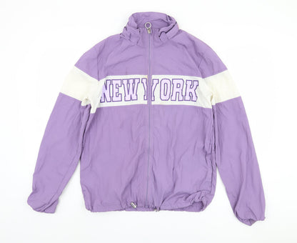 H&M Girls Purple Full Zip Casual Jacket 14 Years