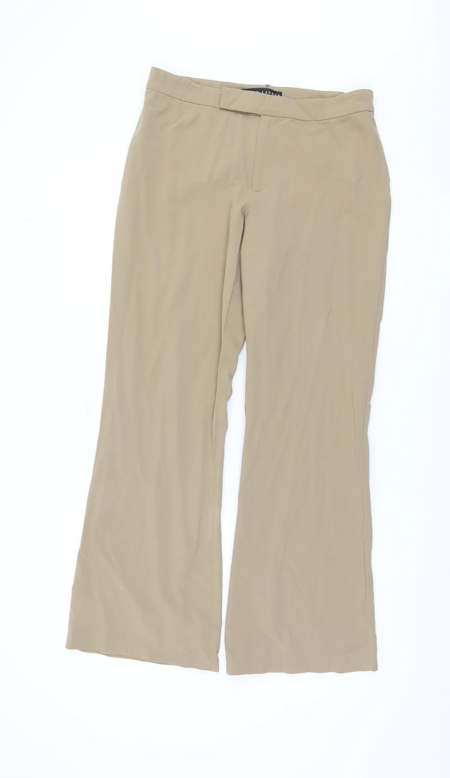 Ralph Lauren Women's Beige Wool Trousers Size 6