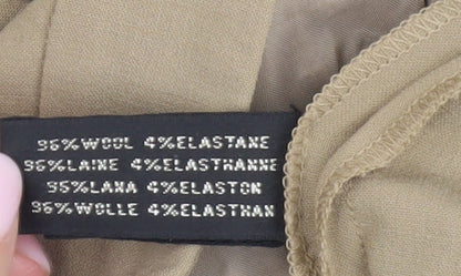 Ralph Lauren Women's Beige Wool Trousers Size 6