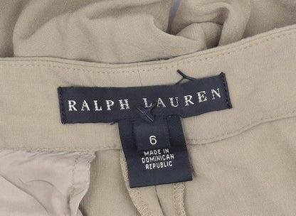 Ralph Lauren Women's Beige Wool Trousers Size 6