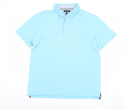 Wolsey Men's Blue Cotton Polo Shirt Large L