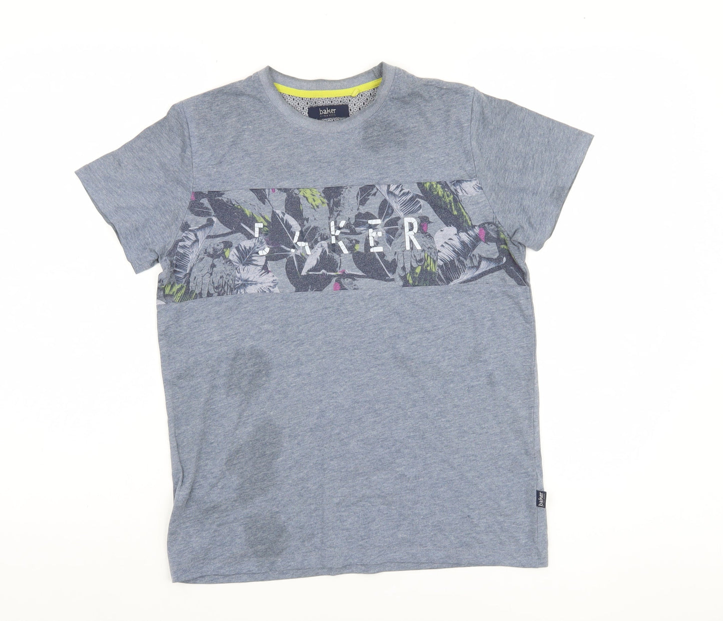 Baker Boys Blue Graphic T-Shirt, 13 Years, Casual Style
