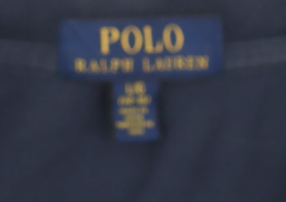 Ralph Lauren Boys Blue Polo Shirt, Size M, Short Sleeve