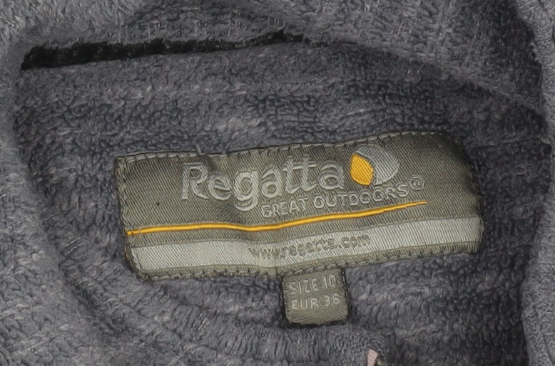 Regatta Women's Grey Zip Sweatshirt - Size 10