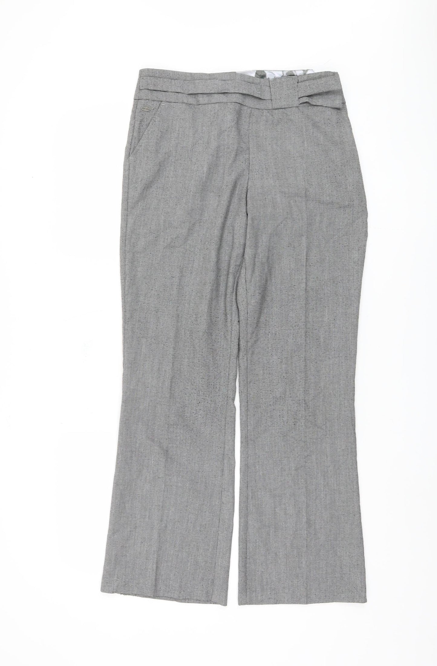 Womens UK Size 10 Marks and Spencer Classic Fit Business Casual Grey Trousers