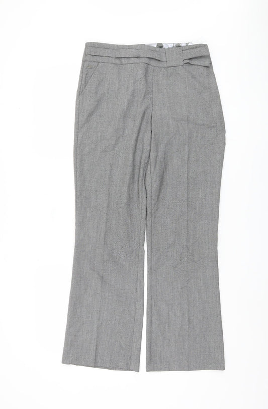 Womens UK Size 10 Marks and Spencer Classic Fit Business Casual Grey Trousers