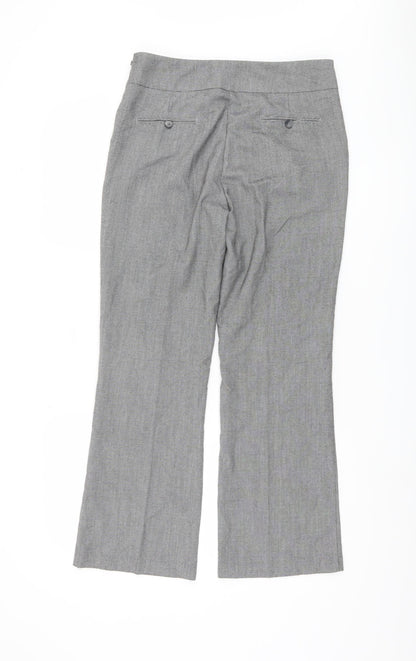 Womens UK Size 10 Marks and Spencer Classic Fit Business Casual Grey Trousers