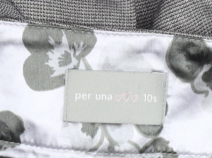 Womens UK Size 10 Marks and Spencer Classic Fit Business Casual Grey Trousers