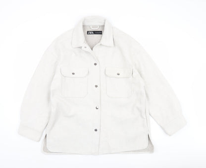 Womens UK Size 12 Zara Grey Basic Jacket