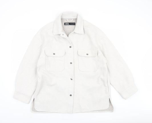 Womens UK Size 12 Zara Grey Basic Jacket