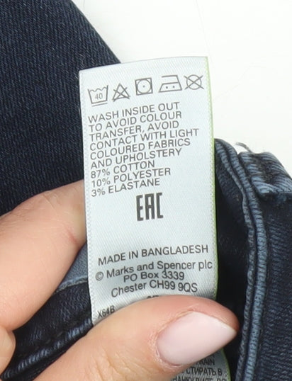 Womens UK Size 6 Marks and Spencer Slim Fit Skinny Blue Jeans