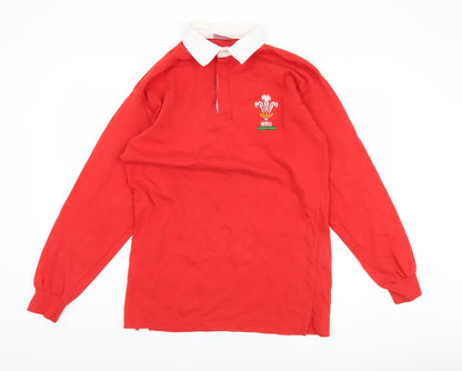 Front Row Men's Red L Rugby Polo Shirt