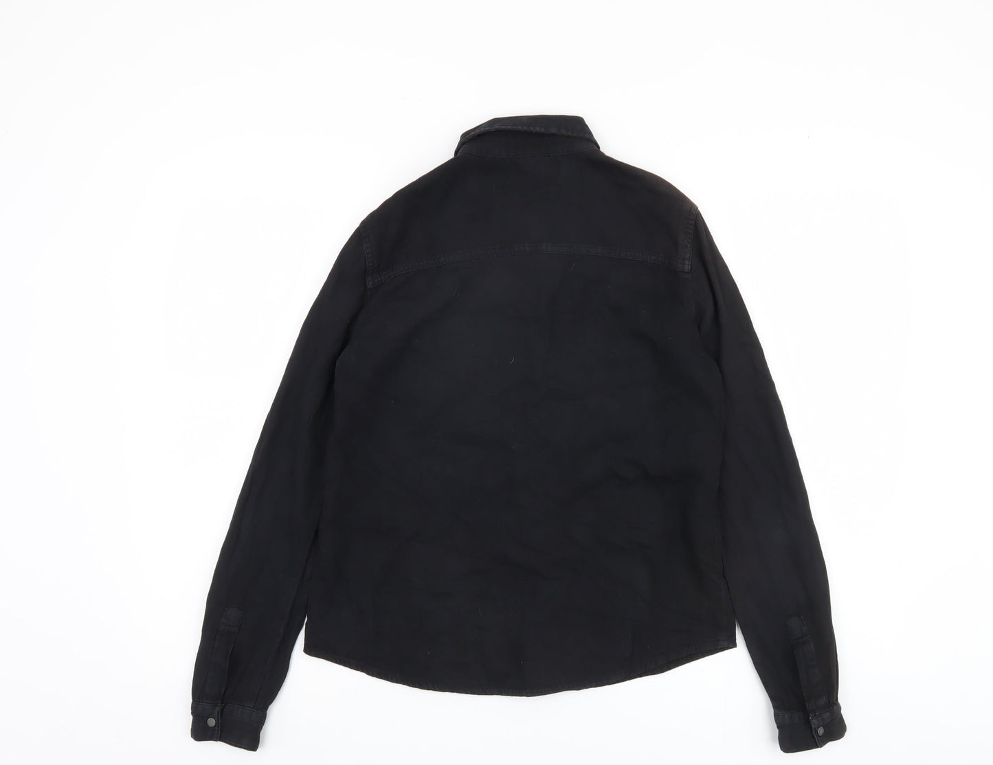 Noisy May Women's Black XS Long Sleeve Button-Up Shirt