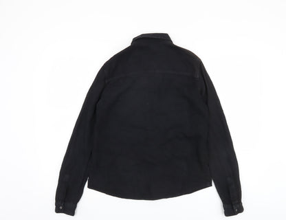 Noisy May Women's Black XS Long Sleeve Button-Up Shirt