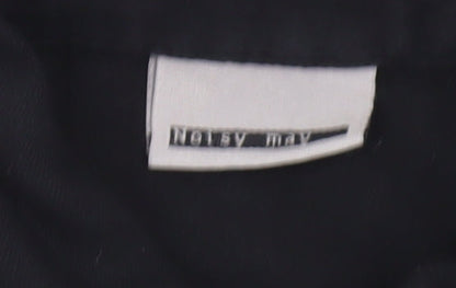 Noisy May Women's Black XS Long Sleeve Button-Up Shirt