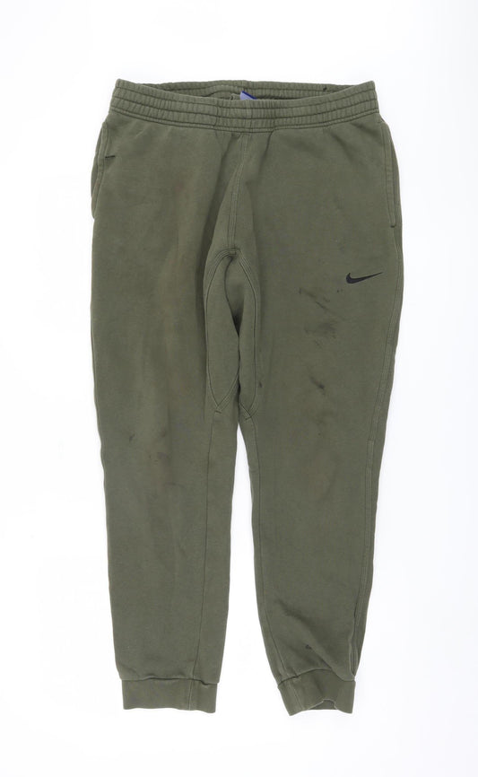 Nike Men's Green Jogger Trousers L - Comfortable Style