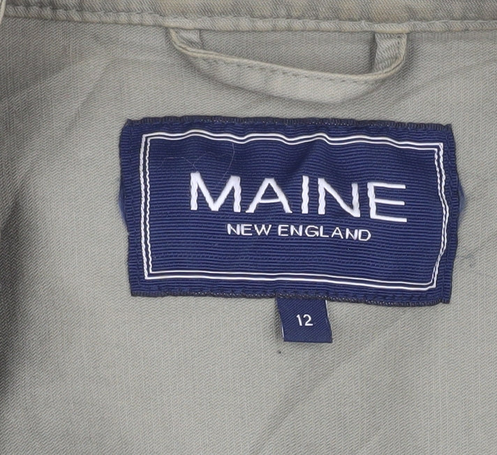 Maine New England Women's Green Military Jacket Size 12