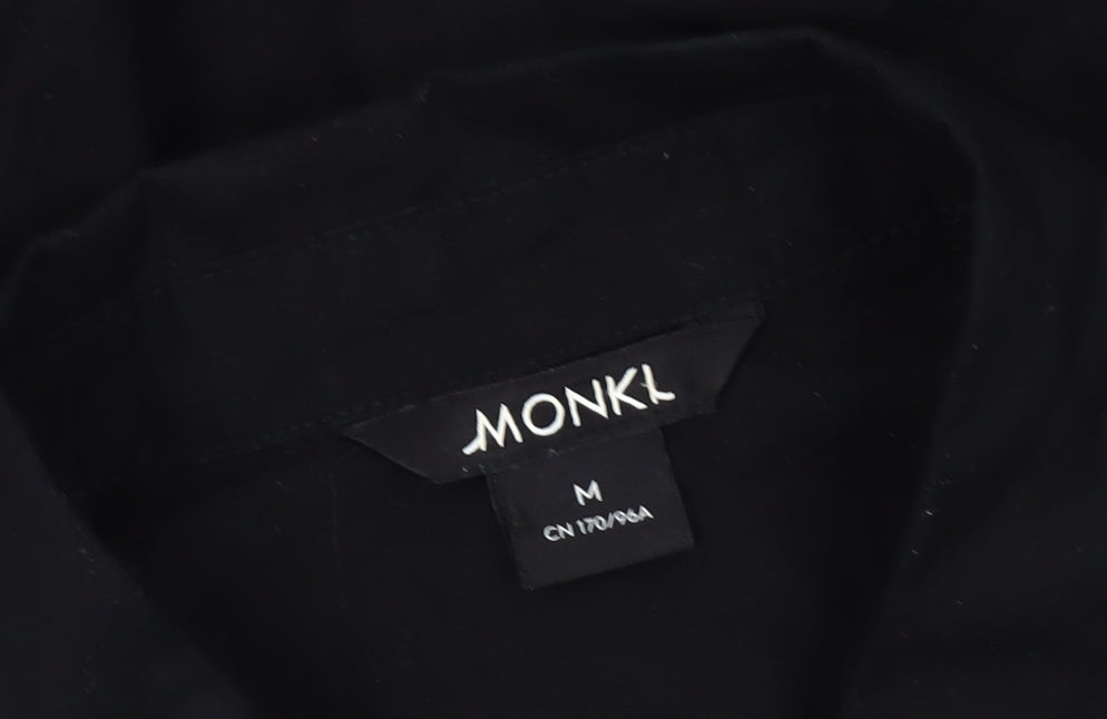 Monki Women's Black Shirt Dress M Cotton Casual