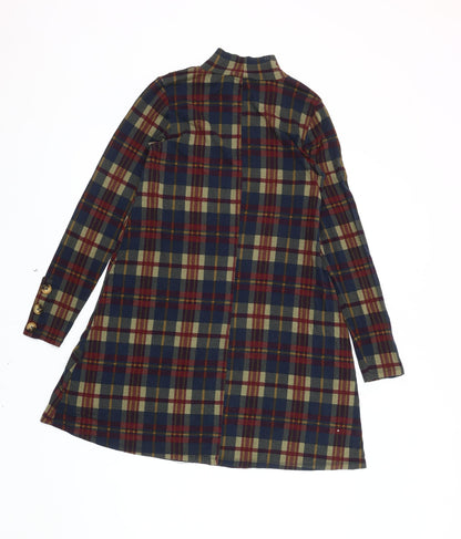 Pull & Bear Women's Multicolour Plaid Dress S