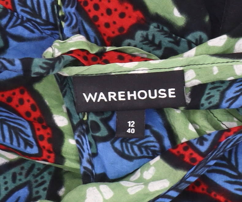 Womens UK Size 12 Warehouse Multicoloured Camisole Blouse