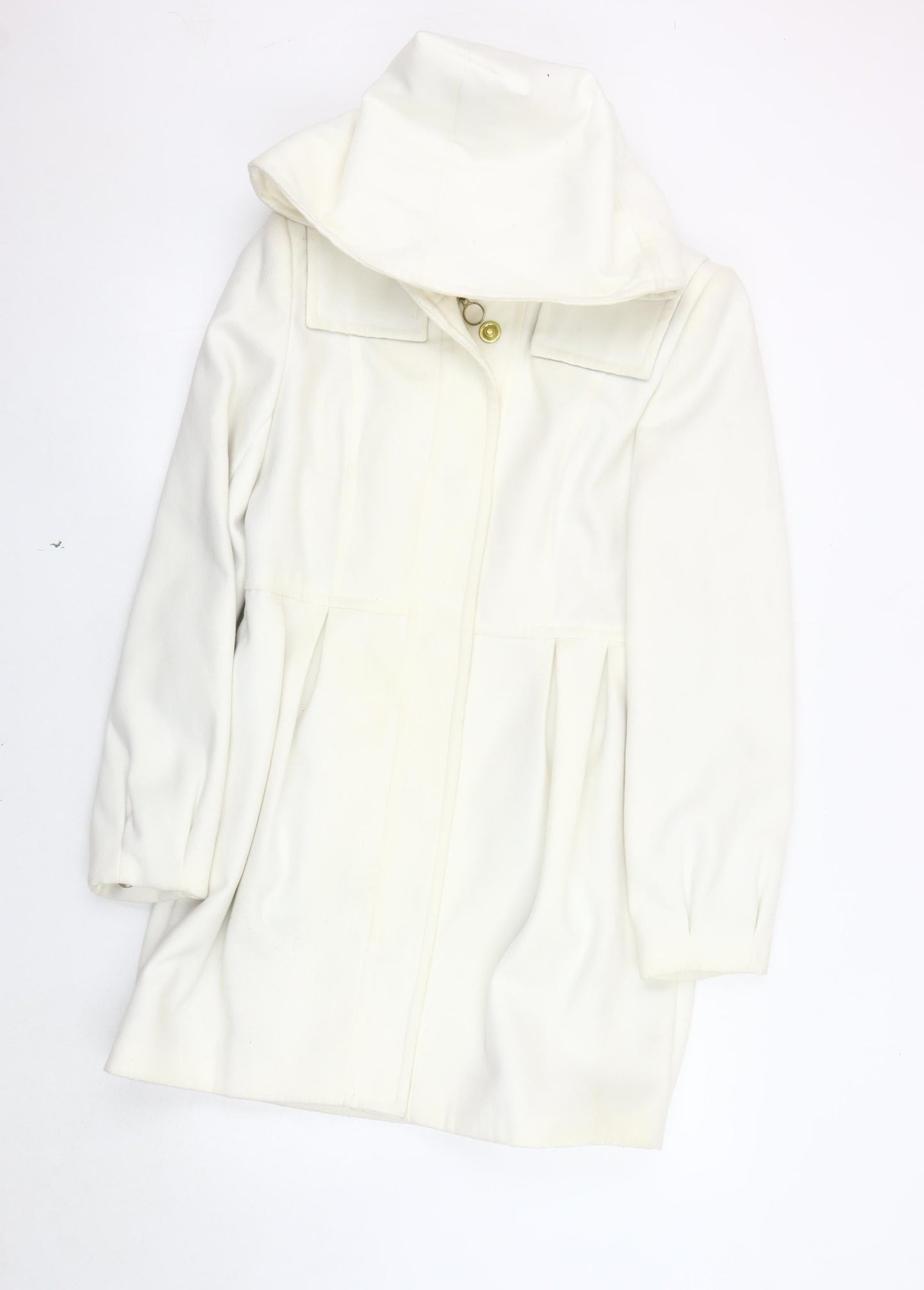 Womens UK Size 12 et vous White Overcoat