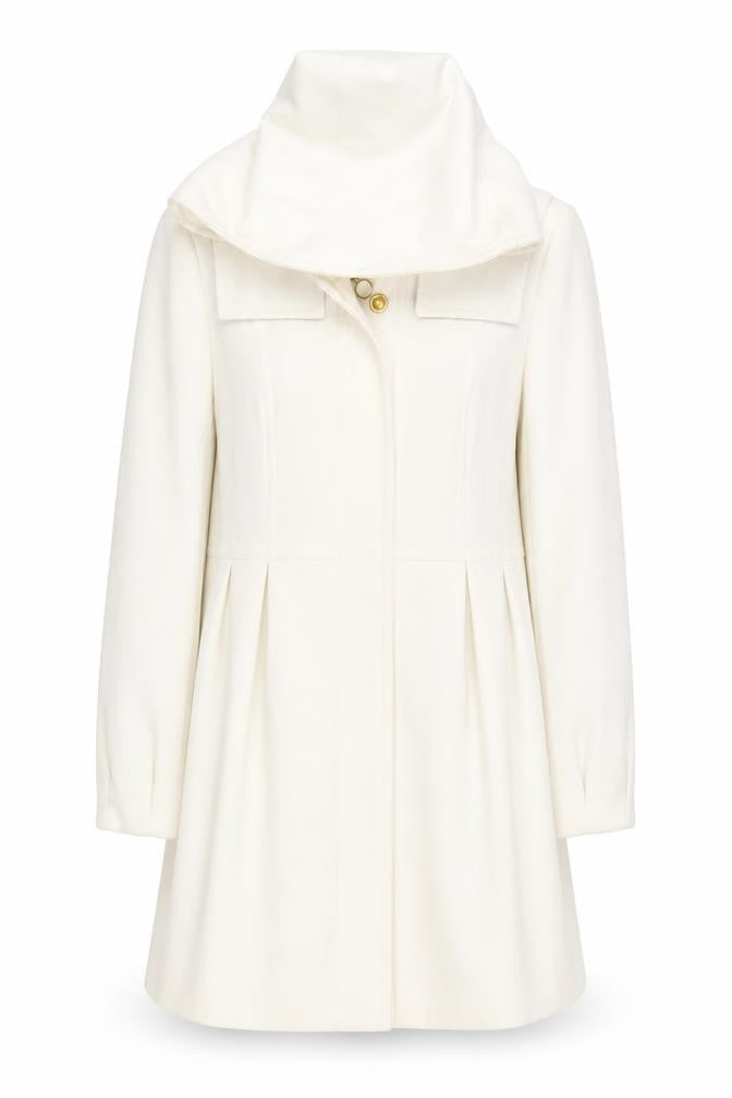 Womens UK Size 12 et vous White Overcoat