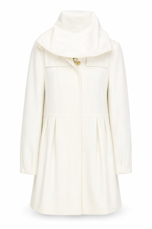 Womens UK Size 12 et vous White Overcoat