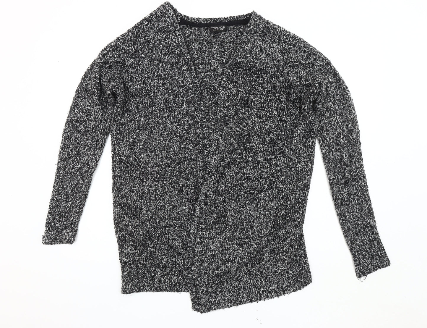 Womens UK Size 10 Topshop Black Cardigan Jumper