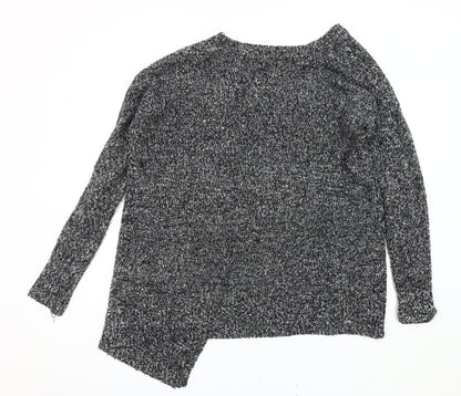 Womens UK Size 10 Topshop Black Cardigan Jumper