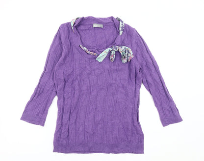 Womens UK Size 14 Per Una Purple Pullover Jumper