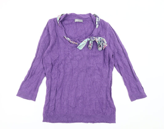 Womens UK Size 14 Per Una Purple Pullover Jumper