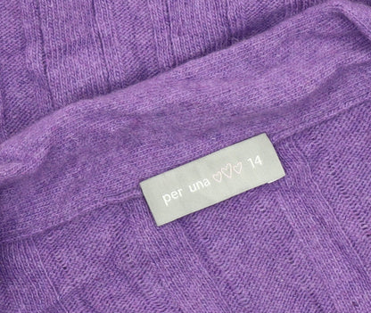 Womens UK Size 14 Per Una Purple Pullover Jumper