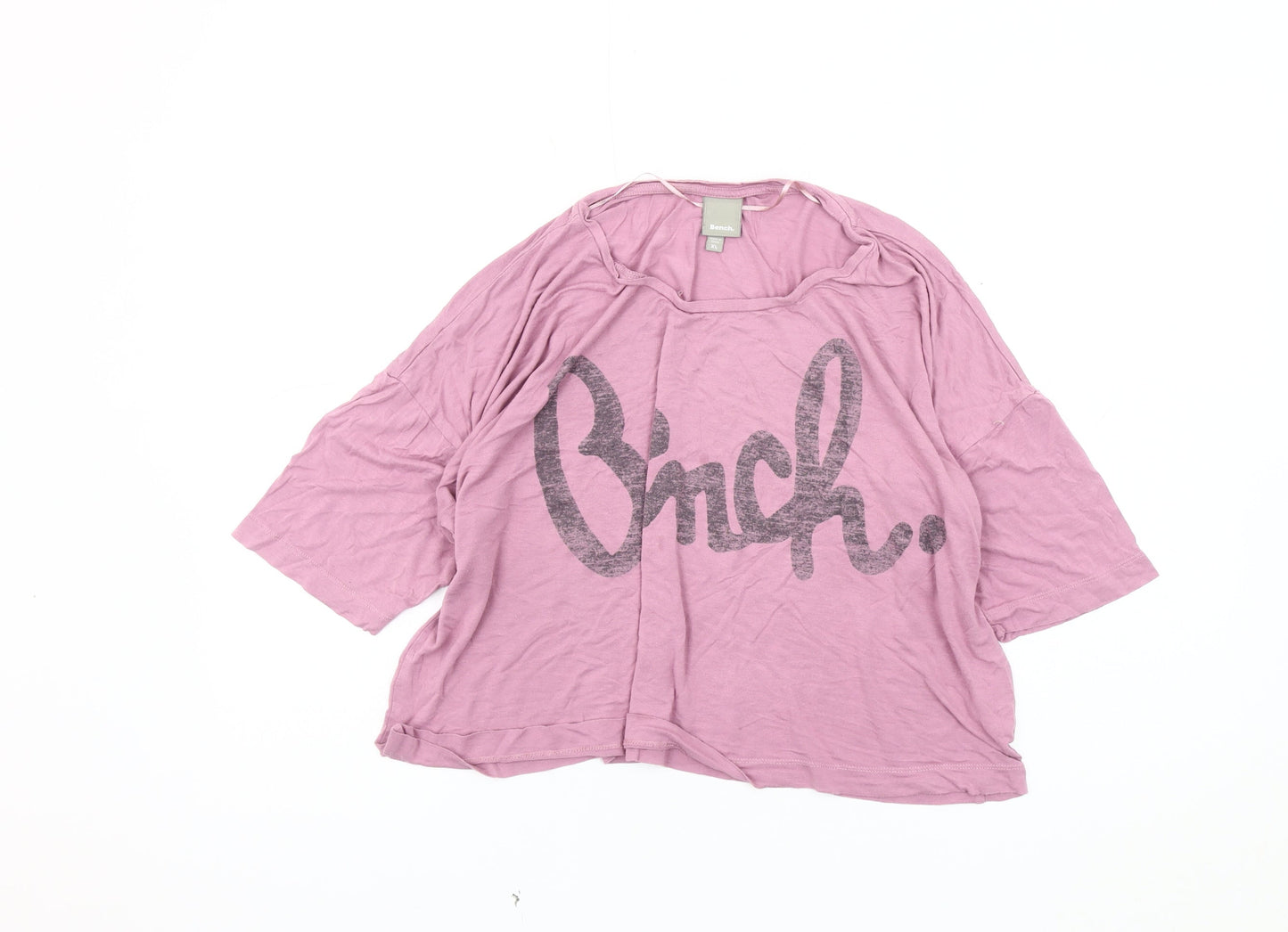 Womens UK Size XL Bench Pink Basic T-Shirt