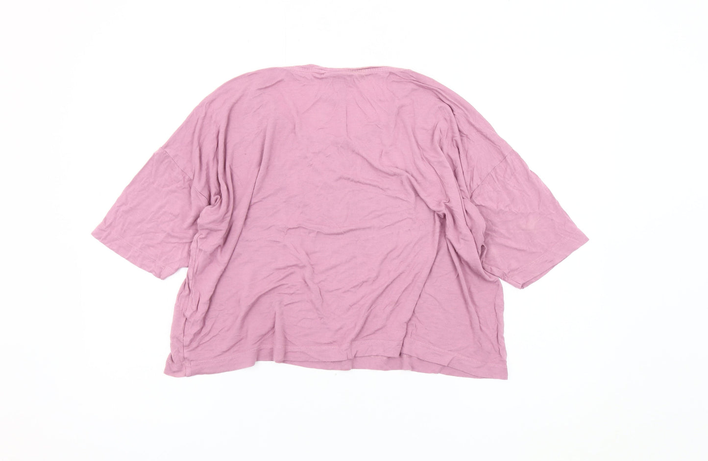 Womens UK Size XL Bench Pink Basic T-Shirt
