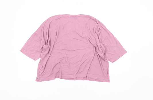 Womens UK Size XL Bench Pink Basic T-Shirt