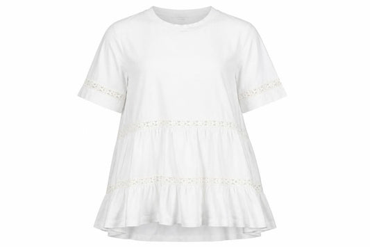Womens UK Size 6 ASOS DESIGN White Tunic Blouse