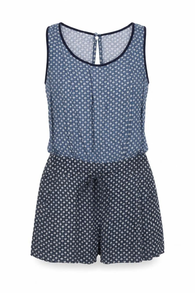 Womens UK Size 6 Warehouse One-Piece Blue Playsuit