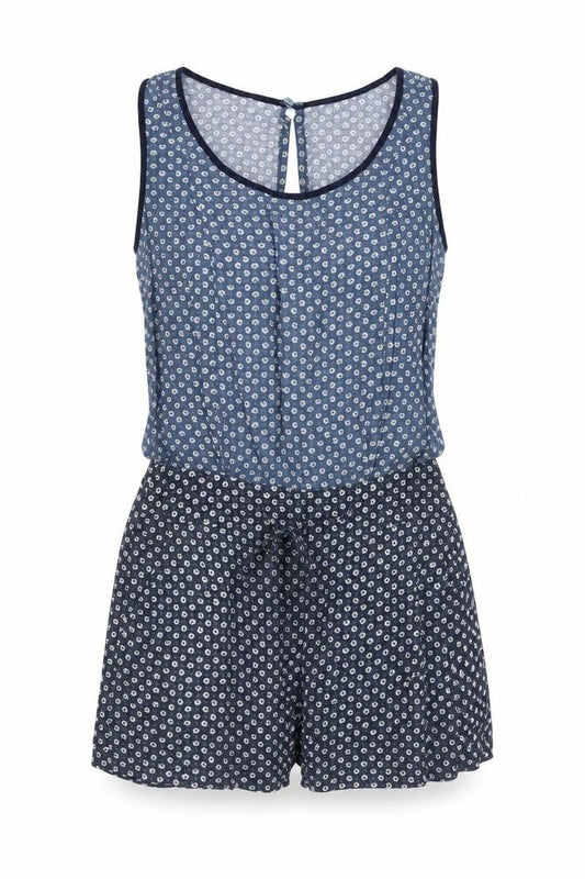 Womens UK Size 6 Warehouse One-Piece Blue Playsuit