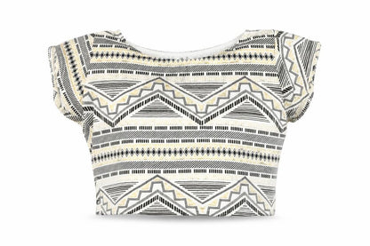 Womens UK Size 14 Quiz Multicoloured Cropped T-Shirt
