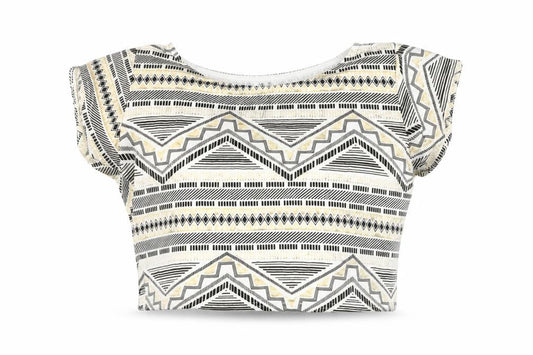 Womens UK Size 14 Quiz Multicoloured Cropped T-Shirt